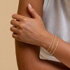 Gold Bracelets for Women, 14K Dainty Gold Plated Stackable Bracelets for Women Trendy Waterproof CZ Tennis Bracelet Set - 2 of 4