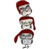 Women's Design By Humans Christmas Owls By msmart Racerback Tank Top - 2 of 3