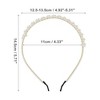 Unique Bargains Women's Elegant Faux Pearl Decor Headband Gold Tone White 1 Pc - 3 of 4