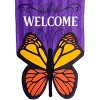 Sculpted Butterfly Welcome Applique Garden Flag 18" x 12.5" Briarwood Lane - 3 of 4