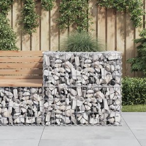 vidaXL Gabion Basket Silver Galvanized Iron Medium Durable - 1 of 4