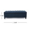 CAVINAS 51" Storage Ottoman Bench for Bedroom,Tufted Storage Bench with Lift Top,Ottoman for Living Room,Entryway - 4 of 4