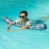 Jasonwell Inflatable Swim Pool Noodles, 2 Pack Large Fabric-Covered Noodles, Premium Buoyancy for Floating, Blue & Pink, Pool Accessories - 4 of 4