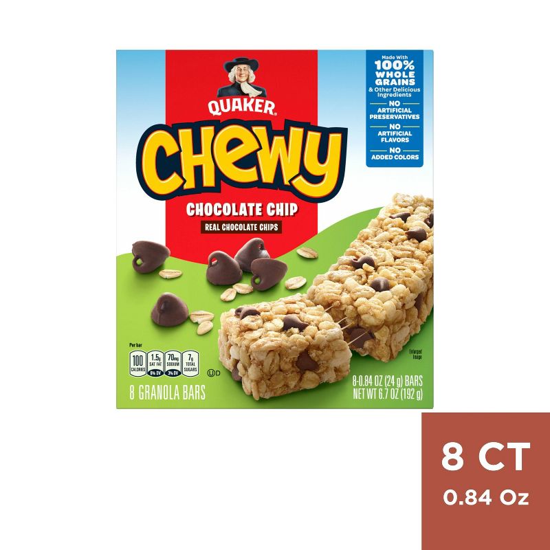Quaker Chewy Chocolate Chip Granola Bars, 4 of 16