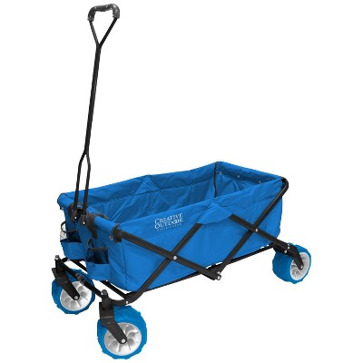 Creative Outdoor Distributor All Terrain Folding Wagon - Blue