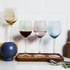 Slickblue Handcrafted Colorful Goblet Wine Glass Set of 4, 15.5 oz - 4 of 4
