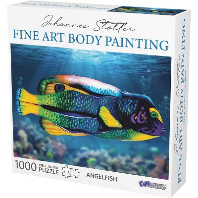 Funwares Johannes Stotter Angel Fish Body Art 1000 Piece Jigsaw Puzzle