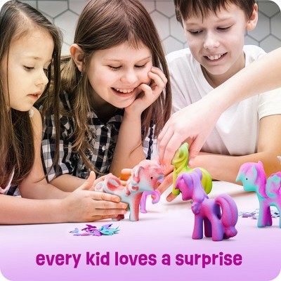 Dan&Darci Unicorn Hatching Easter Eggs - Set of 6 Magical Hatch and Grow Unicorn Toys- Stocking Stuffer for Kids, Gifts for Kids