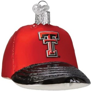 Old World Christmas Blown Glass Ornament for Christmas Tree, Texas Baseball Cap - 1 of 4