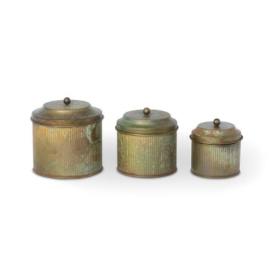 Park Hill Collection Patina Lidded Canisters