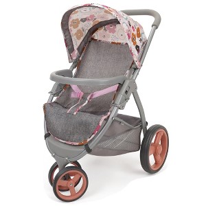 509 Crew: Melange Flora - Mabelle 3-Wheel Doll Jogger Stroller - Dolls 24", 3+ - 1 of 4