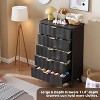 Fluted Dresser for Bedroom with 5 Deep Drawers, 47.2 in Tall Chest of Drawers, Curved Profile Design, Modern Wooden Dresser, for Living Room - 3 of 4