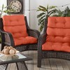 Kensington Garden 2pc 24"x22" Outdoor Seat and Back Chair Cushion Set - 2 of 4