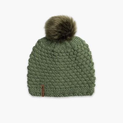 Turtle Fur Snowfall Faux Fur Pom Beanie - Women's Winter Hat