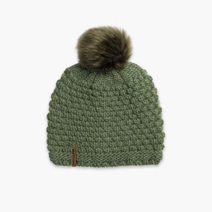 Turtle Fur Snowfall Faux Fur Pom Beanie - Women's Winter Hat - 1 of 4