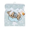 Bedtime Originals Disney Baby Starlight Pooh Blue/White Soft Fleece Baby Blanket - 4 of 4