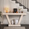 VYNXARIA Rustic Vintage Coffee Table with Distressed Wood Finish - 2 of 4