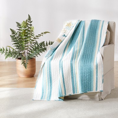 San Sebastian Coastal Quilted Throw - Levtex Home