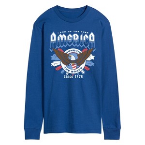 Men's - Instant Message - America Rock Tee Long Sleeve Graphic T-Shirt - 1 of 4