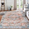 Vintage Area Rug – Washable Low-Pile Carpet, Non-Slip Soft Floor Rug for Living Room, Bedroom & Dining Room - 3 of 4