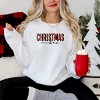 Simply Sage Market Leopard Plaid Christmas Vibes Sweatshirt - S - White - 2 of 4