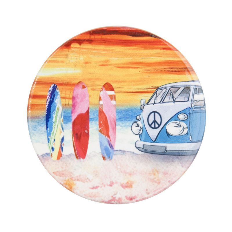 Beachcombers Ceramic Sunset Coaster, 1 of 2