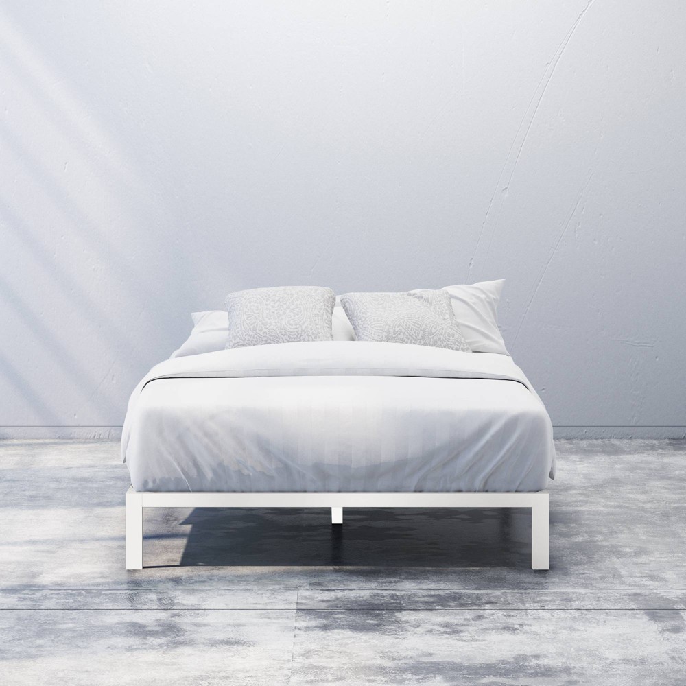 Photos - Bed Frame Zinus Queen 14" Metal Platform  White  