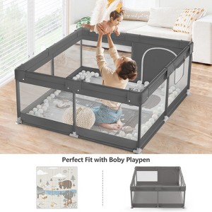 Fodoss Baby Playpen with Mat ，47 x 47 In Playpen for Babies and Toddlers, Indoor & Outdoor Activity Center, Safety Baby Fence - 1 of 4