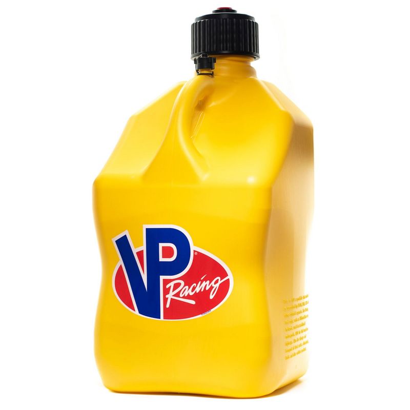 VP Racing 5.5 Gal Motorsport Racing Liquid Container Utility Jug Can with Contoured Handle, Multipurpose Cap and Rubber Gaskets, Yellow (4 Pack), 4 of 7