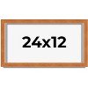 PosterPalooza | Panoramic Flat Brown Picture Frame - UV Acrylic, Foam Board Backing, Hanging Hardware - 2 of 4