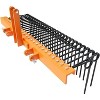 Garvee 60 Inch Pine Straw Rake, 26 Coil Spring with 3 Point Hitch Receiver Attachment Fit to Cat0 Cat 1 Tractors for Leaves Grass, Yellow - 3 of 4