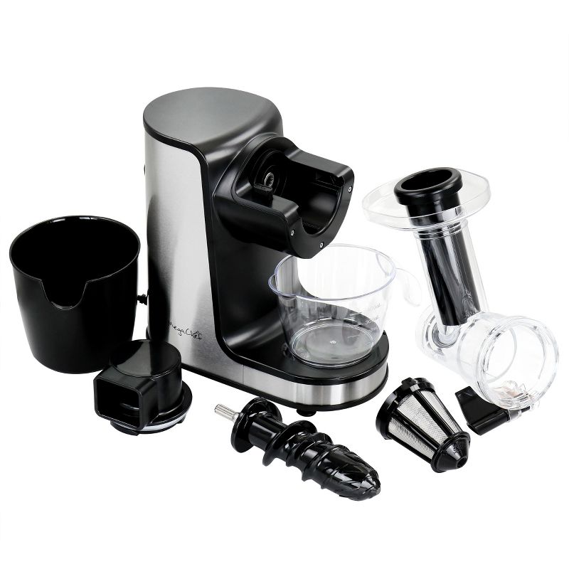 MegaChef Masticating Slow Juicer Extractor with Reverse Function, Cold Press Juicer Machine with Quiet Motor, 3 of 10