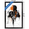 Trends International Star Wars: Saga - Vader Black And Orange Framed Wall Poster Prints - 3 of 4