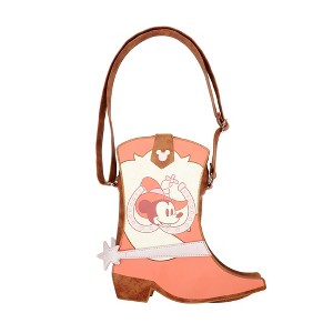 Minnie Mouse Classic Giddyup Cowgirl Boot 11.6” Crossbody Bag - 1 of 4