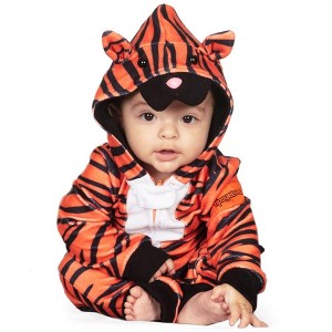 Tipsy Elves Baby/Toddler Tiger Costume for Halloween - Cute Tiger Onesie Costume - 1 of 2