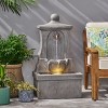 XIYUYEU Water Fountain Outdoor High Weather Resistant Floor Fountain with LED Light, Light Gray - 2 of 4