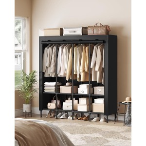 SONGMICS Wardrobe Closet, 67.3 Inch Large Capacity Portable Closet, Clothing Rack, 25 mm Dia,Thick Steel Tubes, Clothes Organizer - 1 of 4