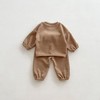 MyKids-USA Infant Baby Bear Head Long-sleeved Combo Pants In Sets - 3 of 4