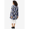 ellos Plus Size V-Neck Tunic With Smocked Bodice - 3 of 3