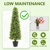 Rbied Green Composite Artificial Tree, Artificial Foliage/Topiary for Indoor and Outdoor ( 2-Piece ) - 4 of 4