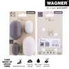 WAGNER – design yourself Wall Hook Set, Black Rubber & Steel, 4pc — Supports up to 35 lbs - 4 of 4