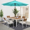Hyleory 9FT Lighted Market Umbrella for All Seasons/ Size: 91.2" H x 108" W x 108" D - 2 of 4