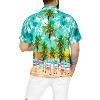 HAPPY BAY Mens Hawaiian Short Sleeve Button Down Shirt Men's Vacation Shirts Summer Beach Casual Tropical Shirts for Men Funny - 2 of 4