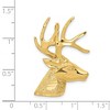 Black Bow Jewelry 14k Yellow Gold Deer Buck Head Pendant - 4 of 4