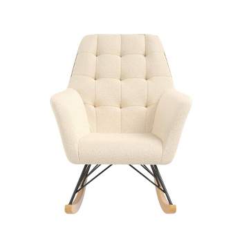 Room & Joy Emma Rocker Chair - Ivory Boucle