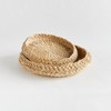 Plum & Post Abaca French Braided Round Decorative Trays Set of 2 - 2 of 4