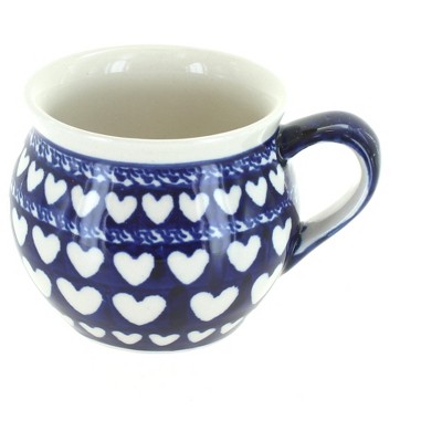 Blue Rose Polish Pottery Valentina Medium Bubble Mug