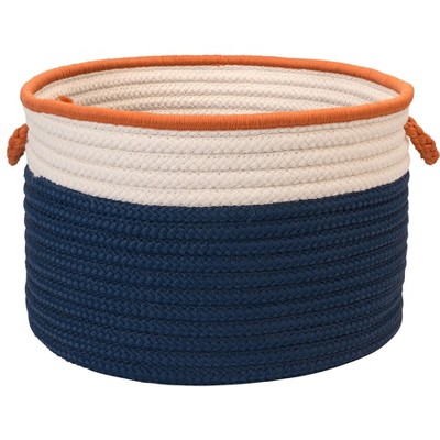 Colonial Mills In The Band Storage Bins, 14 by 10-Inch, Blue/Orange
