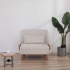 Modern Foldable Sofa Bed – Converts in 10 Sec, 6 Level Adjustable Backrest, Breathable Linen Fabric - 4 of 4