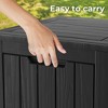 Decksplore 35/50/90/100Gal Deck Box, Outdoor Storage Box, Patio Gardening Tools, Water and UV Resistant for Patio - 4 of 4